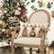 Christmas Polka Dot Love Heart Reindeer Throw Pillow Cover, 12 x 20 Inch Bow Winter Holiday Xmas Cushion Case Decoration for Sofa Couch